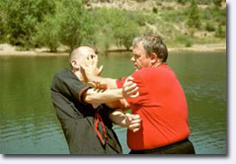 Dai-Sifu Olbers beim Freikampftraining